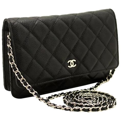 chanel black chain strap bag|Chanel Crossbody Bags .